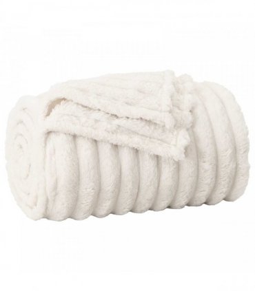vidaXL Throw Blankets 6 pcs Cream 240 x 220 cm Fleece — Size: 220 x 240 cm