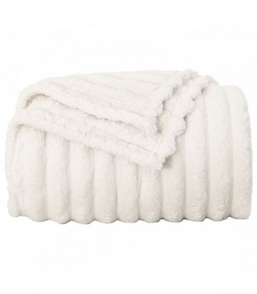 vidaXL Throw Blankets 6 pcs Cream 240 x 220 cm Fleece — Size: 220 x 240 cm