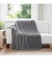 vidaXL Throw Blanket Dark Grey 200 x 150 cm Fleece — Size: 150 x 200 cm