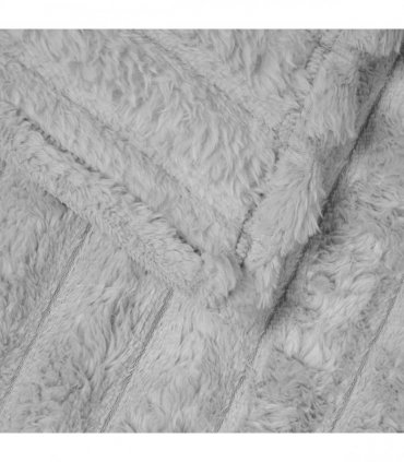 vidaXL Throw Blanket Grey 270 x 240 cm Fleece — Size: 240 x 270 cm