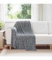 vidaXL Throw Blanket Dark Grey 150 x 130 cm Fleece — Size: 130 x 150 cm — V0672002006