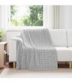 vidaXL Throw Blanket Grey 200 x 150 cm Fleece — Size: 150 x 200 cm — V0672002012