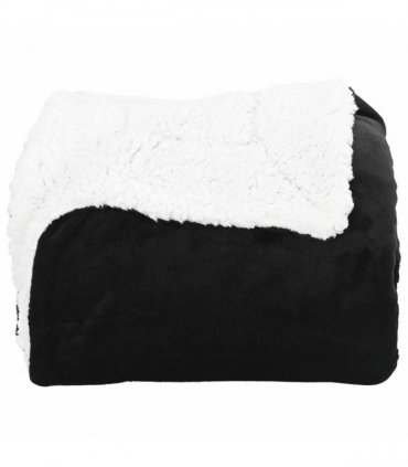 vidaXL Throw Blanket Black 150 x 200 cm Fleece — V0672002035