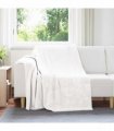 vidaXL Throw Blanket White 150 x 200 cm Fleece