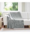 vidaXL Throw Blanket Grey 150 x 200 cm Fleece — V0672002058