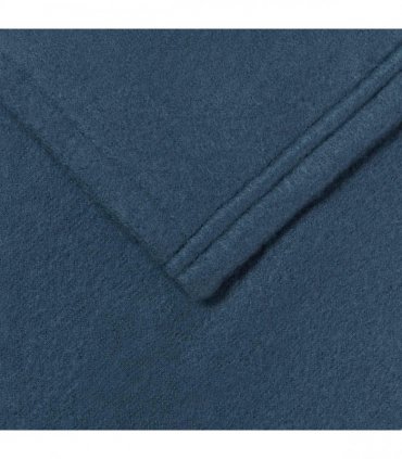 vidaXL Throw Blanket Navy Blue 170 x 130 cm Fleece — Size: 130 x 170 cm