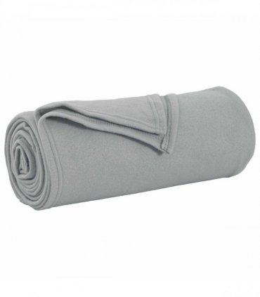 vidaXL Throw Blanket Grey 170 x 130 cm Fleece — Size: 130 x 170 cm