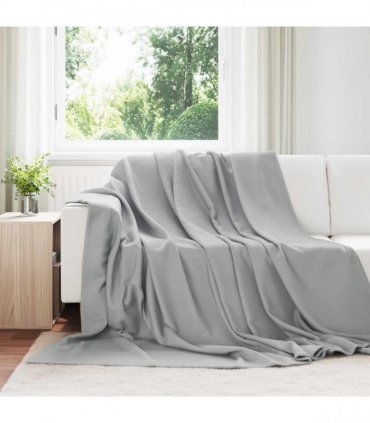 vidaXL Throw Blankets 6 pcs Grey 240 x 220 cm Fleece — Size: 220 x 240 cm
