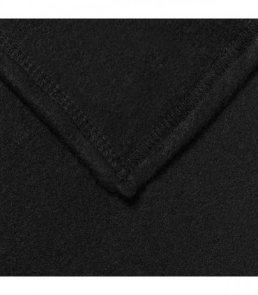 vidaXL Throw Blanket Black 200 x 150 cm Fleece — Size: 150 x 200 cm