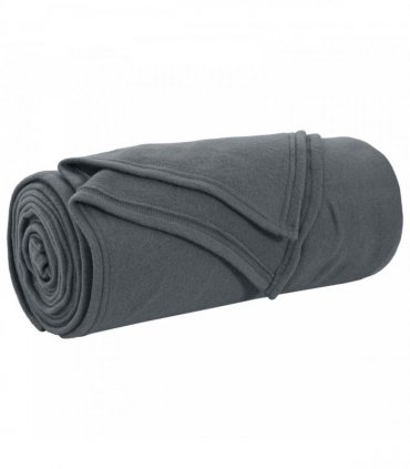 vidaXL Throw Blanket Dark Grey 240 x 220 cm Fleece — Size: 220 x 240 cm — V0672002145