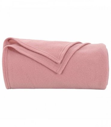vidaXL Throw Blanket Pink 240 x 220 cm Fleece — Size: 220 x 240 cm — V0672002178