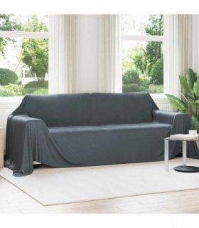 vidaXL Throw Blankets 6 pcs Dark Grey 350 x 270 cm Fleece — Size: 270 x 350 cm