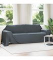 vidaXL Throw Blankets 6 pcs Dark Grey 350 x 270 cm Fleece — Size: 270 x 350 cm