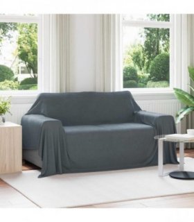 vidaXL Throw Blankets 6 pcs Dark Grey 280 x 210 cm Fleece — Size: 210 x 280 cm