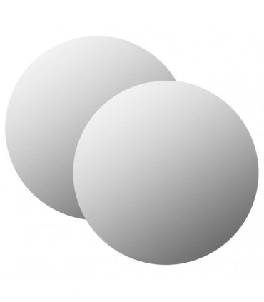 vidaXL Wall Mirrors 2 pcs 40 cm Round Glass — Size: Φ 40 cm