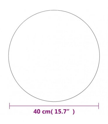 vidaXL Wall Mirrors 2 pcs 40 cm Round Glass — Size: Φ 40 cm