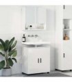 vidaXL Bathroom Furniture Set Wall-mounted 2 pcs High Gloss White