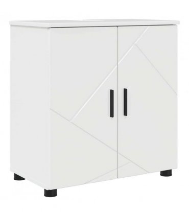 vidaXL Bathroom Furniture Set Wall-mounted 4 pcs High Gloss White
