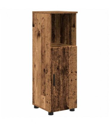 vidaXL Bathroom Furniture Set 5 pcs Old Wood Engineered Wood and Metal