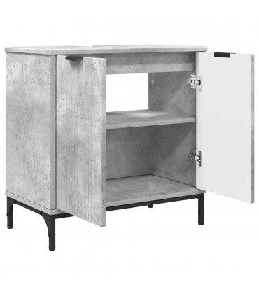 vidaXL Bathroom Furniture Set with Drawer 2 pcs Concrete Grey — V0672002535