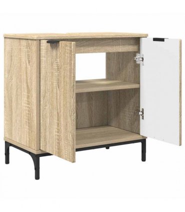 vidaXL Bathroom Furniture Set with Drawer with Shelf 2 pcs Sonoma Oak — V0672002538