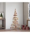 vidaXL Christmas Trees with Stand Natural 150 cm Solid pine wood — Colour: Natural (unfinished)