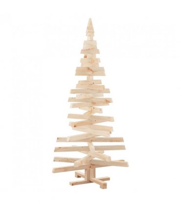 vidaXL Christmas Trees with Stand Natural 150 cm Solid pine wood — Colour: Natural (unfinished)