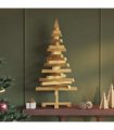 vidaXL Christmas Trees with Stand Brown 90 cm Solid pine wood — Colour: Brown finish