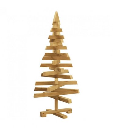 vidaXL Christmas Trees with Stand Brown 90 cm Solid pine wood — Colour: Brown finish