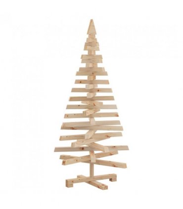 vidaXL Christmas Trees with Stand Natural 120 cm Solid pine wood — Colour: Natural (unfinished)