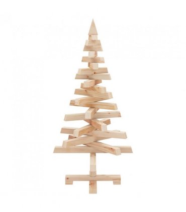 vidaXL Christmas Trees with Stand Natural 90 cm Solid pine wood — Colour: Natural (unfinished)