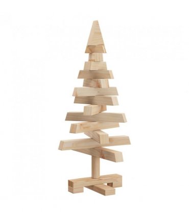 vidaXL Christmas Trees with Stand Natural 60 cm Solid pine wood — Colour: Natural (unfinished)