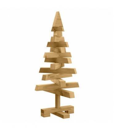 vidaXL Christmas Trees with Stand Brown 60 cm Solid pine wood — Colour: Brown finish