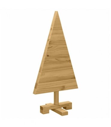 vidaXL Christmas Trees with Stand Brown 60 cm Solid pine wood — Colour: Brown finish