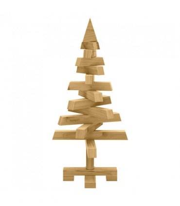 vidaXL Christmas Trees with Stand Brown 60 cm Solid pine wood — Colour: Brown finish
