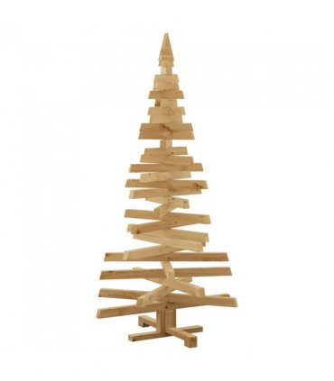 vidaXL Christmas Trees with Stand Brown 150 cm Solid pine wood — Colour: Brown finish
