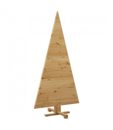 vidaXL Christmas Trees with Stand Brown 150 cm Solid pine wood — Colour: Brown finish