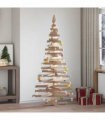 vidaXL Christmas Trees with Stand Natural 180 cm Solid pine wood — Colour: Natural (unfinished)