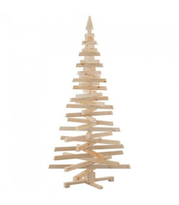 vidaXL Christmas Trees with Stand Natural 180 cm Solid pine wood — Colour: Natural (unfinished)