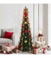 vidaXL Artificial Christmas Tree with 150 LEDs Green 185 cm PVC