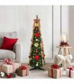 vidaXL Artificial Christmas Tree with 50 LEDs Green 125 cm PVC