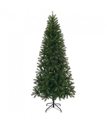 vidaXL Artificial Christmas Tree Green 210 cm PVC, PE and steel