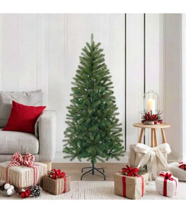 vidaXL Artificial Christmas Tree Green 150 cm PVC, PE and steel