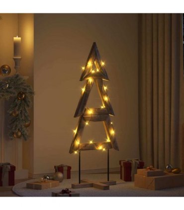 vidaXL Christmas Tree with Stand Brown 149.5 cm Solid teak wood