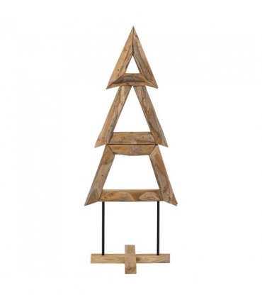 vidaXL Christmas Tree with Stand Brown 149.5 cm Solid teak wood