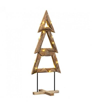 vidaXL Christmas Tree with Stand Brown 149.5 cm Solid teak wood