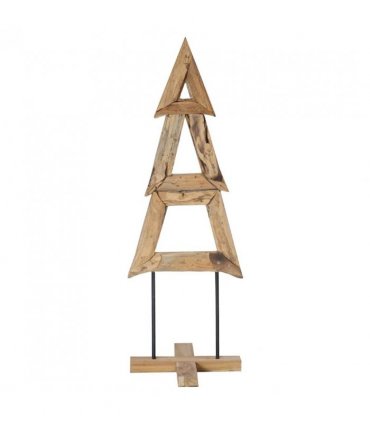 vidaXL Christmas Tree with Stand Brown 120 cm Solid teak wood