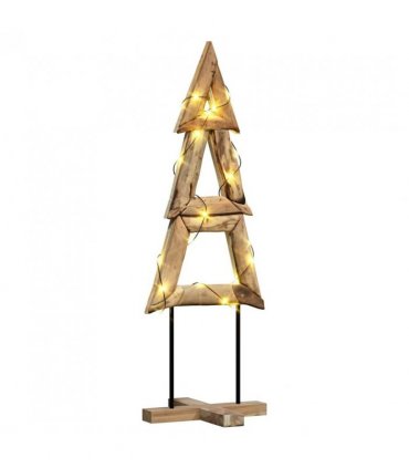 vidaXL Christmas Tree with Stand Brown 120 cm Solid teak wood