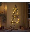 vidaXL Christmas Tree with Stand Brown 181 cm Solid teak wood