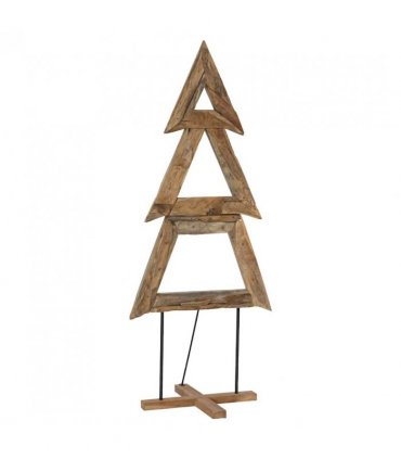vidaXL Christmas Tree with Stand Brown 181 cm Solid teak wood